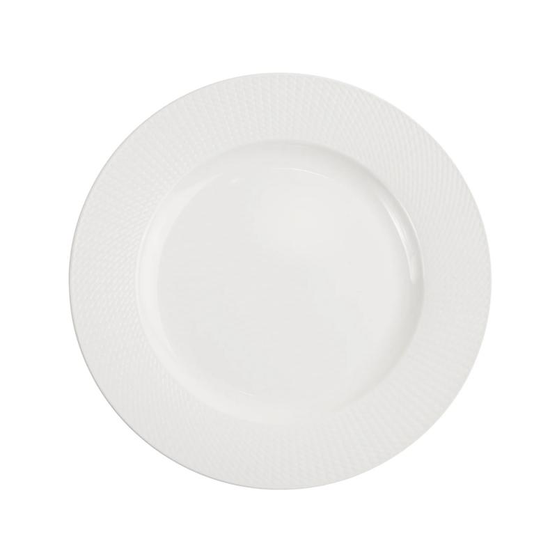 Tallrik Flat 17cm Victoria Vit 6st Exxent 33344
