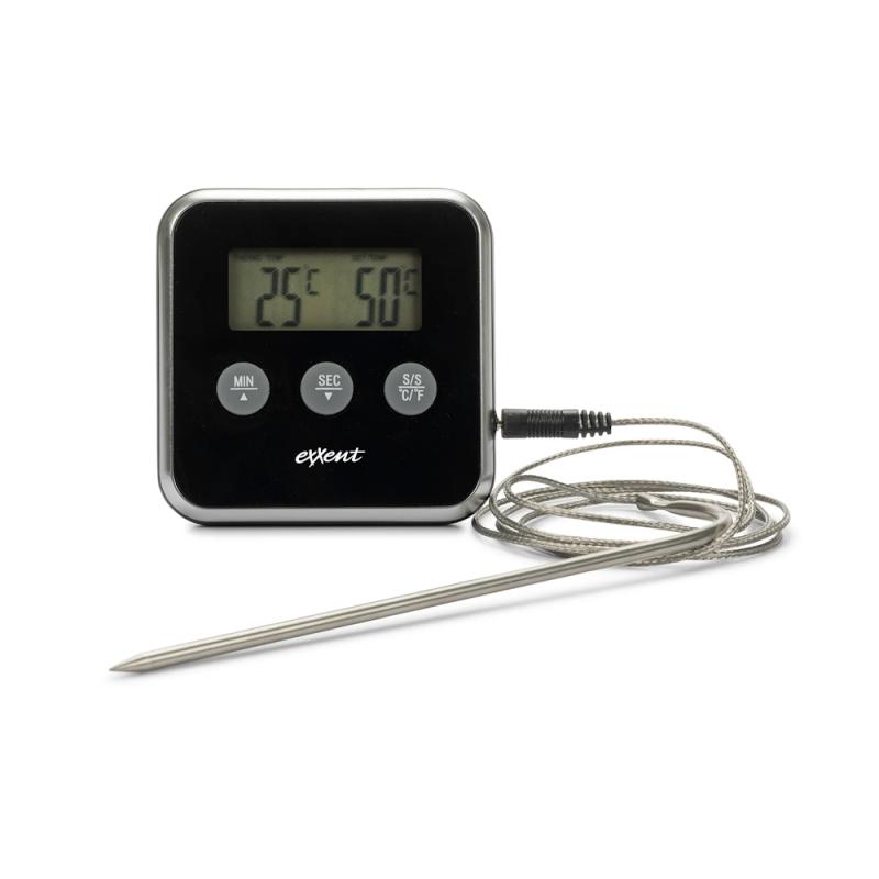 Digitalt Stegetermometer Timer Exxent 65609