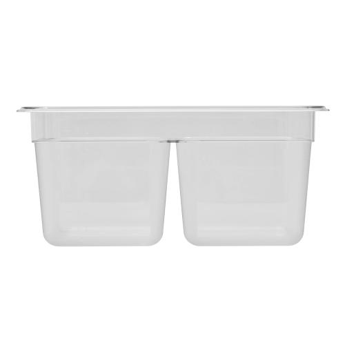 GN Kantine 1/2-150mm Todelt Transparent Exxent 68284