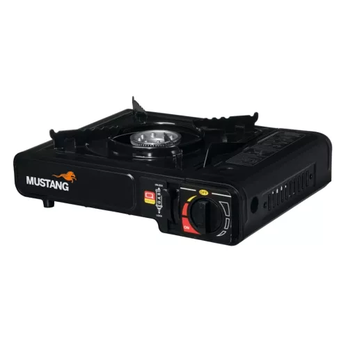 Portable Gas Stove 31x35x11cm Black Mustang