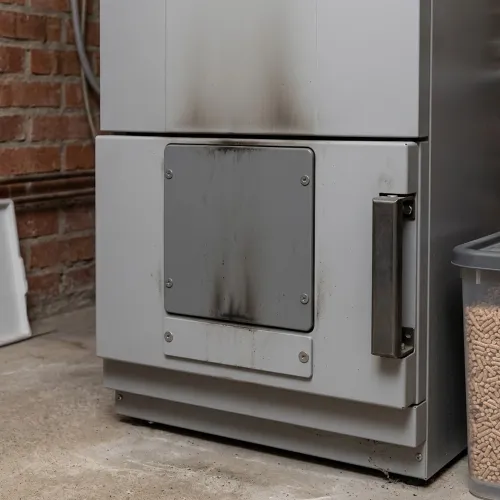 NIBE Pellet Burner Hatch Including Spout For Vedex Wood-Fired Boilers