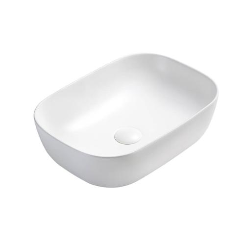 Rektangulärt Ovanpåliggande Tvättställ Matt Vit, NOURK