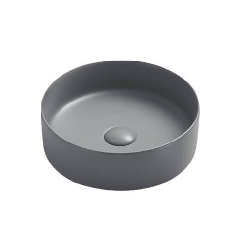 Runt Ovanpåliggande Tvättställ Matt Grå, NOURK