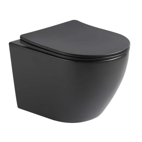 OCEANA Vägghängd Toalettstol Matt Mörkgrå, NOURK