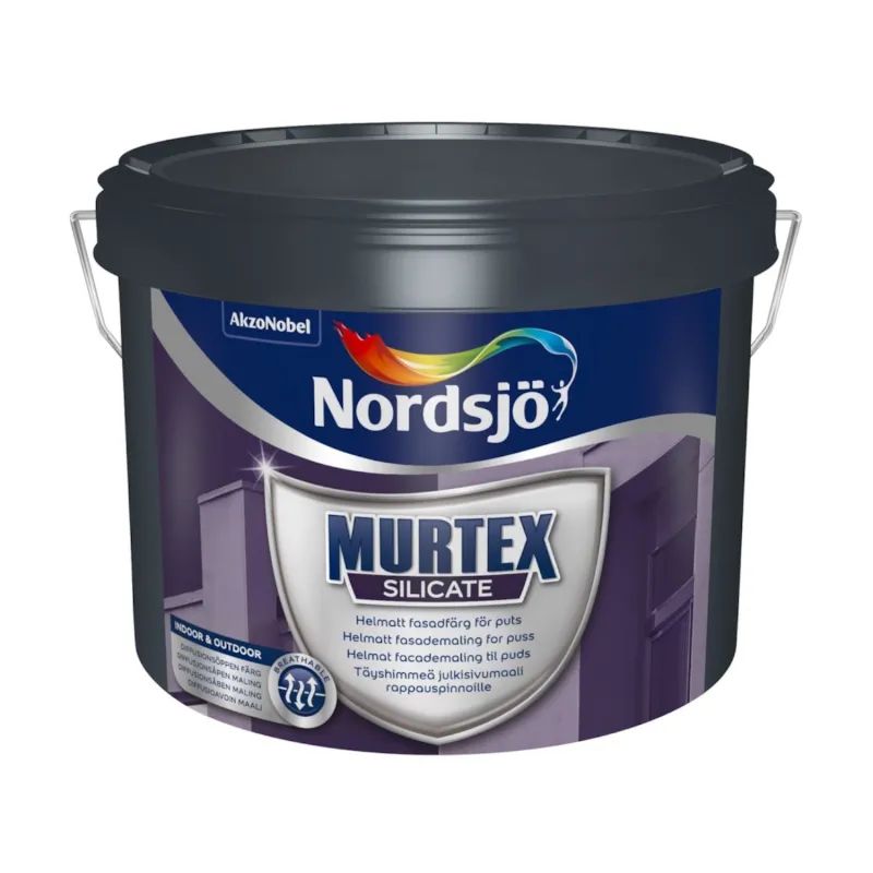 Facademaling Murtex Silikat Helmatt 2,325L Basis Klar Nordsjö