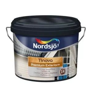 Wood Facade Paint Tinova Premium Exterior+ BW Outdoor 10 Liter White Nordsjö