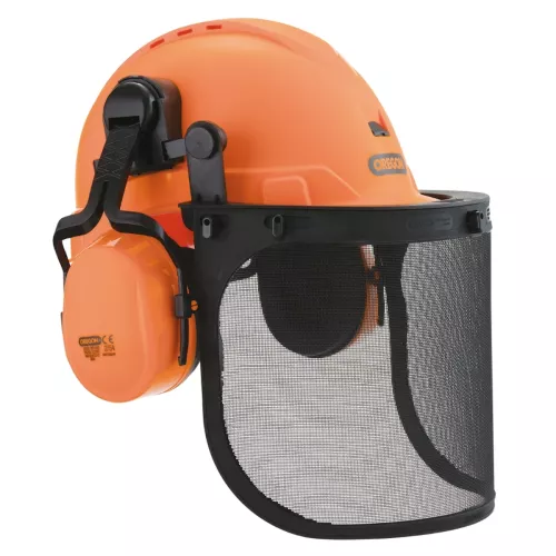 Skyddshjälm Med Visir 50-66cm Orange Oregon