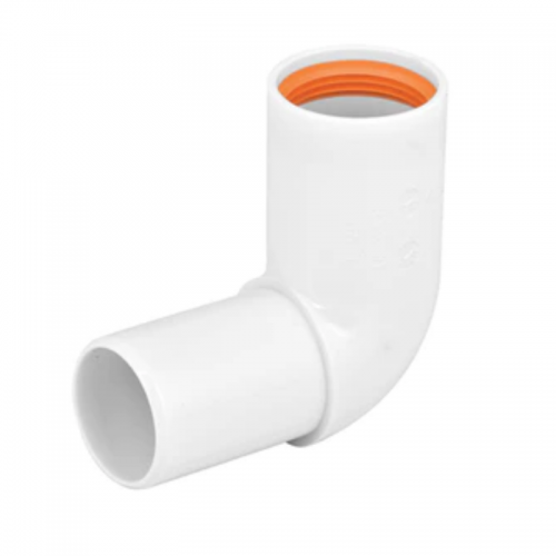 PP Vinkel 32x90° 1-muff Vit Fp