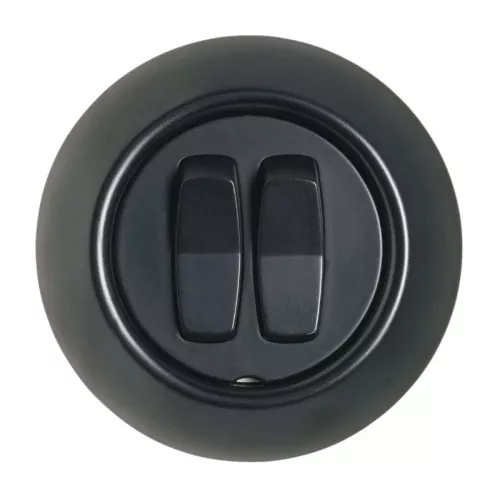 Renova Rocker Switch Kron 16A 250V IP20 Black Schneider Electric