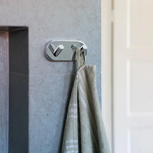 Dubbelkrok Home Polerad Krom Smedbo HK356