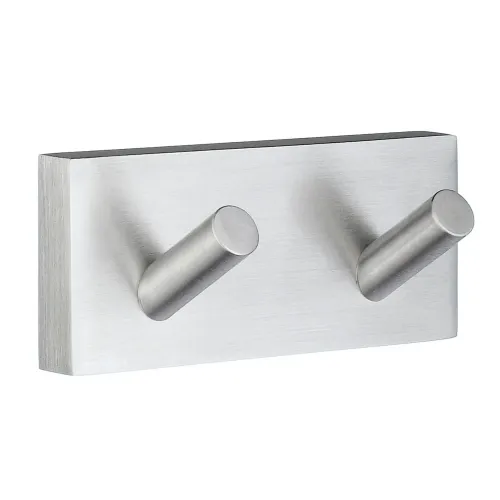 Dubbelkrok House 90mm Borstad Krom Smedbo RS356