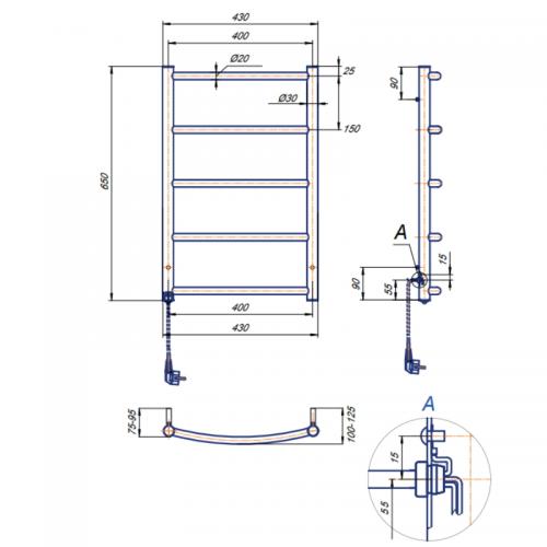 Elektrisk Handdukstork Kriss Sino