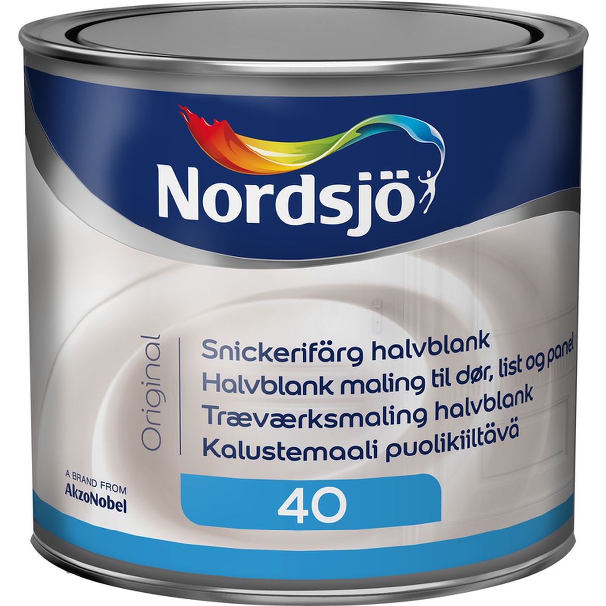 Snickerifärg orginal halvblank vit G40 0,5L, Nordsjö