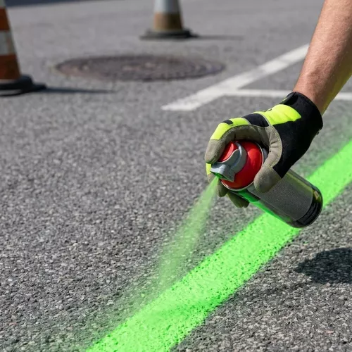 Chalk Spray Mark & ​​Go 500ml Fluo Green Soppec