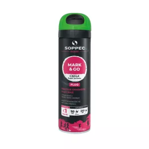 Chalk Spray Mark & ​​Go 500ml Fluo Green Soppec