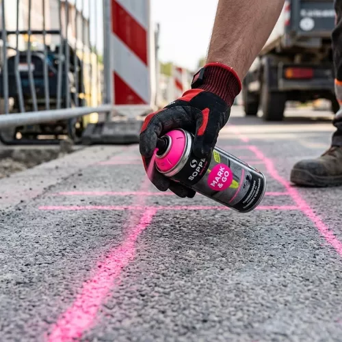 Chalk Spray Mark & ​​Go 500ml Fluo Pink Soppec