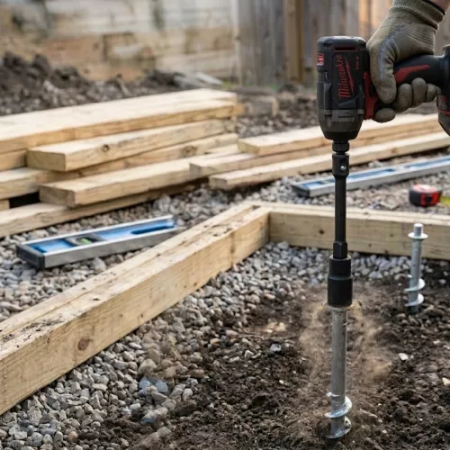 Adapter Bitsfäste 1/2T Till Markskruv M16 25mm Stavrex