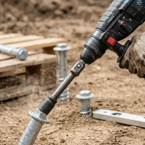 Adapter SDS+ 1/2T Till Markskruv M16 25mm Stavrex