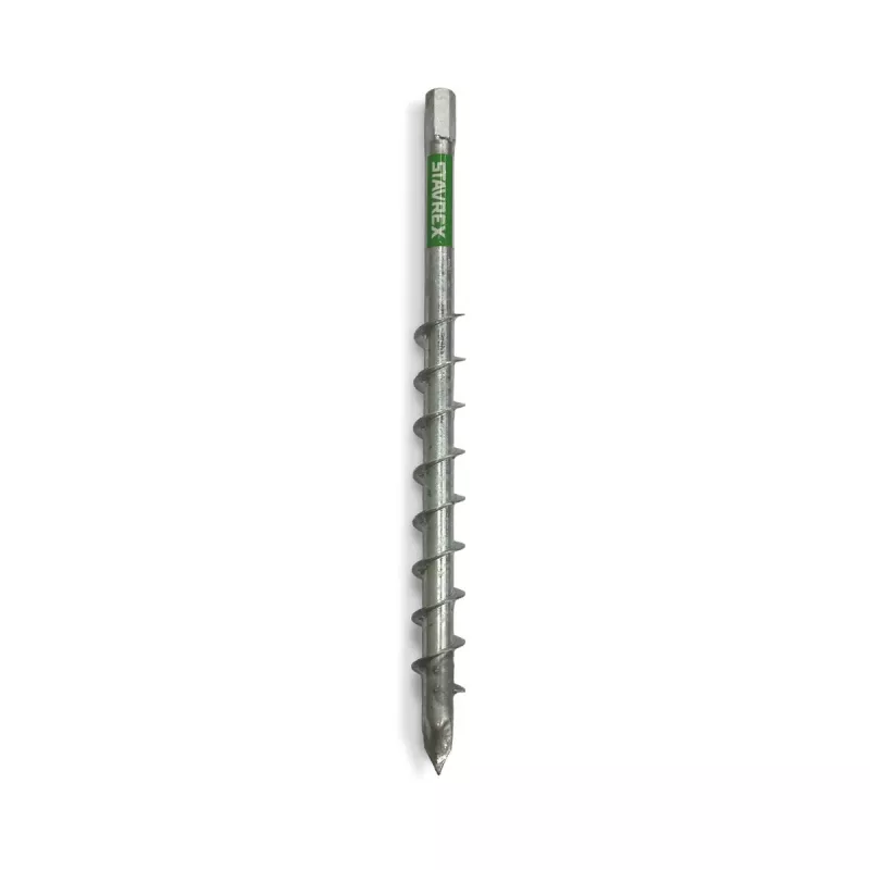 Jordskrue Monterbar Skruespids M16 25x595mm Stavrex