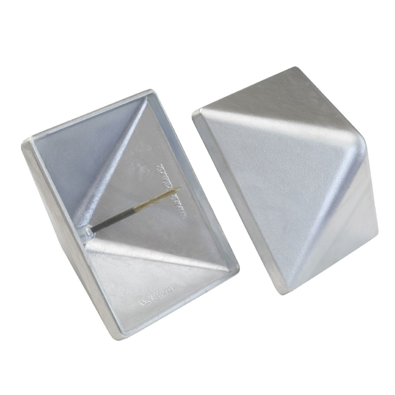 Stolpehætte Pyra 78 Aluminium 78x78mm Kokille