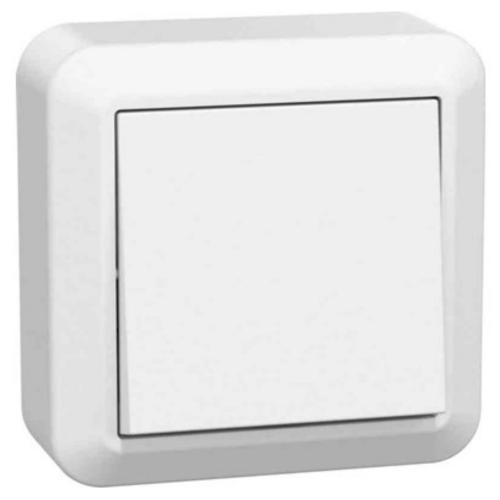 Strömbrytare 1-POL Trapp, UTP, Connect 2 Home, Vit 16A