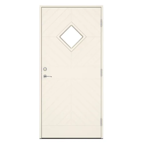 Swedoor Classic Albinoni Vit NCS S 0502-Y Ytterdörrar Med Klarglas