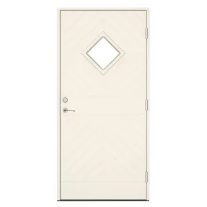 Swedoor Classic Albinoni Vit NCS S 0502-Y Ytterdörrar Med Klarglas