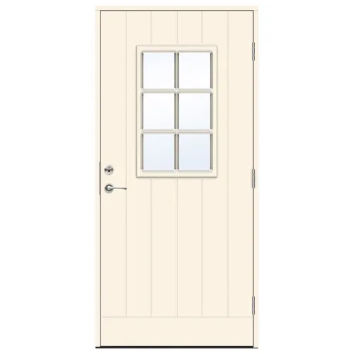 Swedoor Classic Bizet Vit NCS S 0502-Y Ytterdörrar Med Klarglas