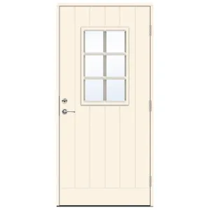 Swedoor Classic Bizet Vit NCS S 0502-Y Ytterdörrar Med Klarglas