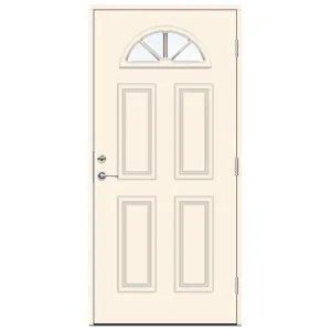 Swedoor Classic Clementi Vit NCS S 0502-Y Ytterdörrar Med Klarglas