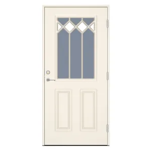 Swedoor Classic Corelli Vit NCS S 0502-Y Ytterdörrar Med Dekorglas