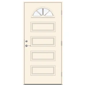 Swedoor Classic Händel Vit NCS S 0502-Y Ytterdörrar Med Klarglas