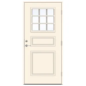 Swedoor Classic Ives Vit NCS S 0502-Y Ytterdörrar Med Klarglas