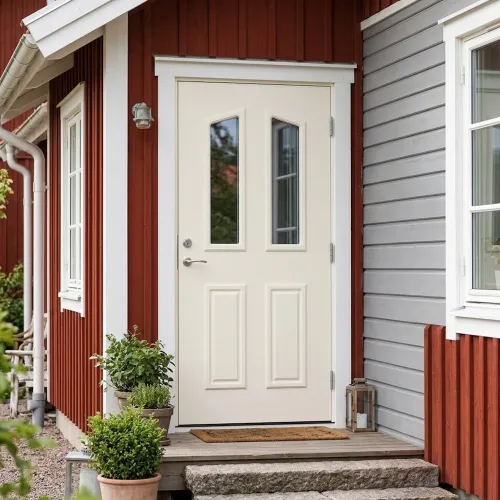 Swedoor Classic Rossini Vit NCS S 0502-Y Ytterdörrar Med Klarglas