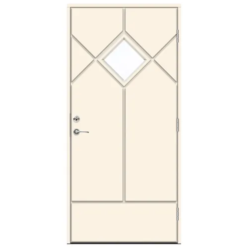 Swedoor Classic Schumann Vit NCS S 0502-Y Ytterdörrar Med Klarglas