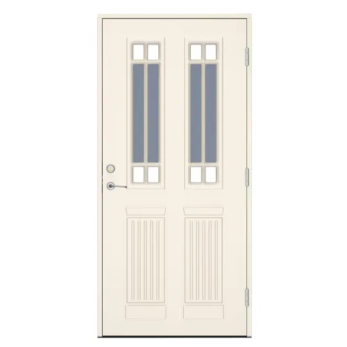 Swedoor Classic Scott Vit NCS S 0502-Y Ytterdörrar Med Dekorglas