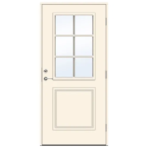 Swedoor Classic Smetana Vit NCS S 0502-Y Ytterdörrar Med Klarglas