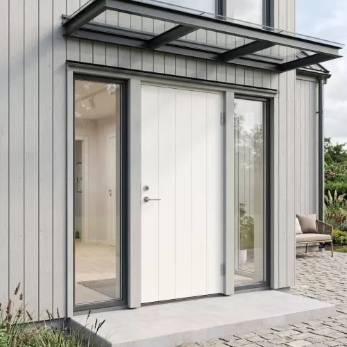 Swedoor Clever-Line P-100 Hvid NCS-S 0502-Y Yderdør