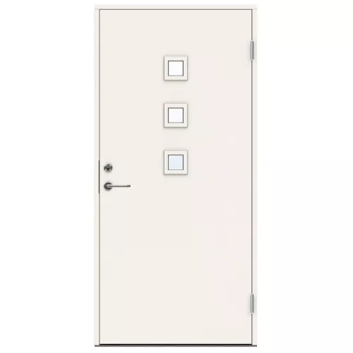 Swedoor Clever-Line P-1100 Hvid NCS-S 0502-Y Hoveddør Med Klart Glas