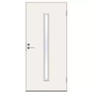 Swedoor Clever-Line P-1700 White NCS-S 0502-Y Exterior Door With Clear Glass