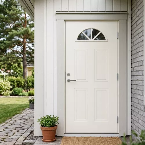 Swedoor Clever-Line P-200 Hvid NCS-S 0502-Y Yderdør Med Klart Glas