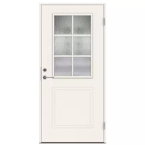Swedoor Clever-Line P-400 White NCS-S 0502-Y Front Door With Cotswold Glass