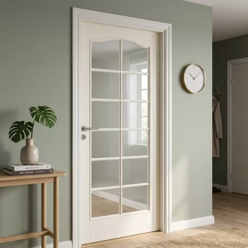Swedoor Compact SP12B Klassisk Massiv Indvendig Dør Hvid (Med Muligheder)