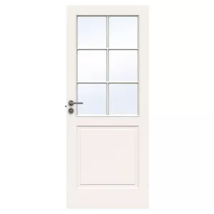 Swedoor Compact SP6 Klassisk Massiv Innerdörr Vit (Med Tillval)