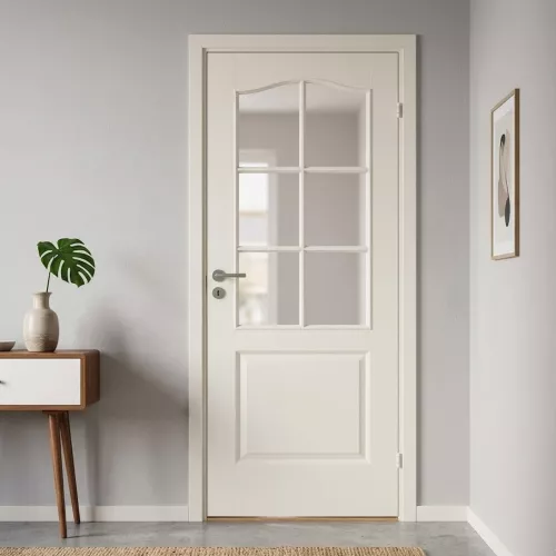 Swedoor Compact SP6B Klassisk Massiv Indvendig Dør Hvid (Med Muligheder)