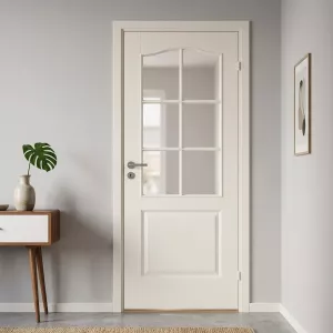 Swedoor Compact SP6B Klassisk Massiv Innerdörr Vit (Med Tillval)