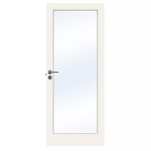 Swedoor Easy GW1 White NCS-S 0502-Y Interior Door With Clear Glass