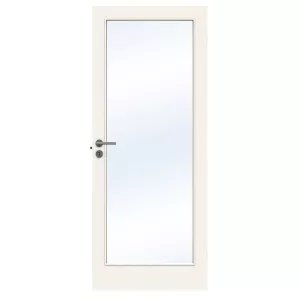 Swedoor Easy GW1 White NCS-S 0502-Y Interior Door With Clear Glass (With Options)