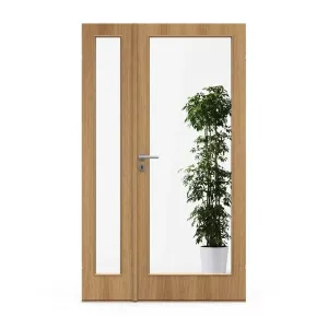 Swedoor Easy Nature GW1 Passivt Dörrblad Ek Innerdörr Med Klarglas