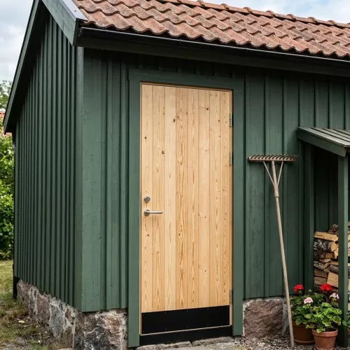 Swedoor I30 Tät Obehandlad Furu Kallförrådsdörr